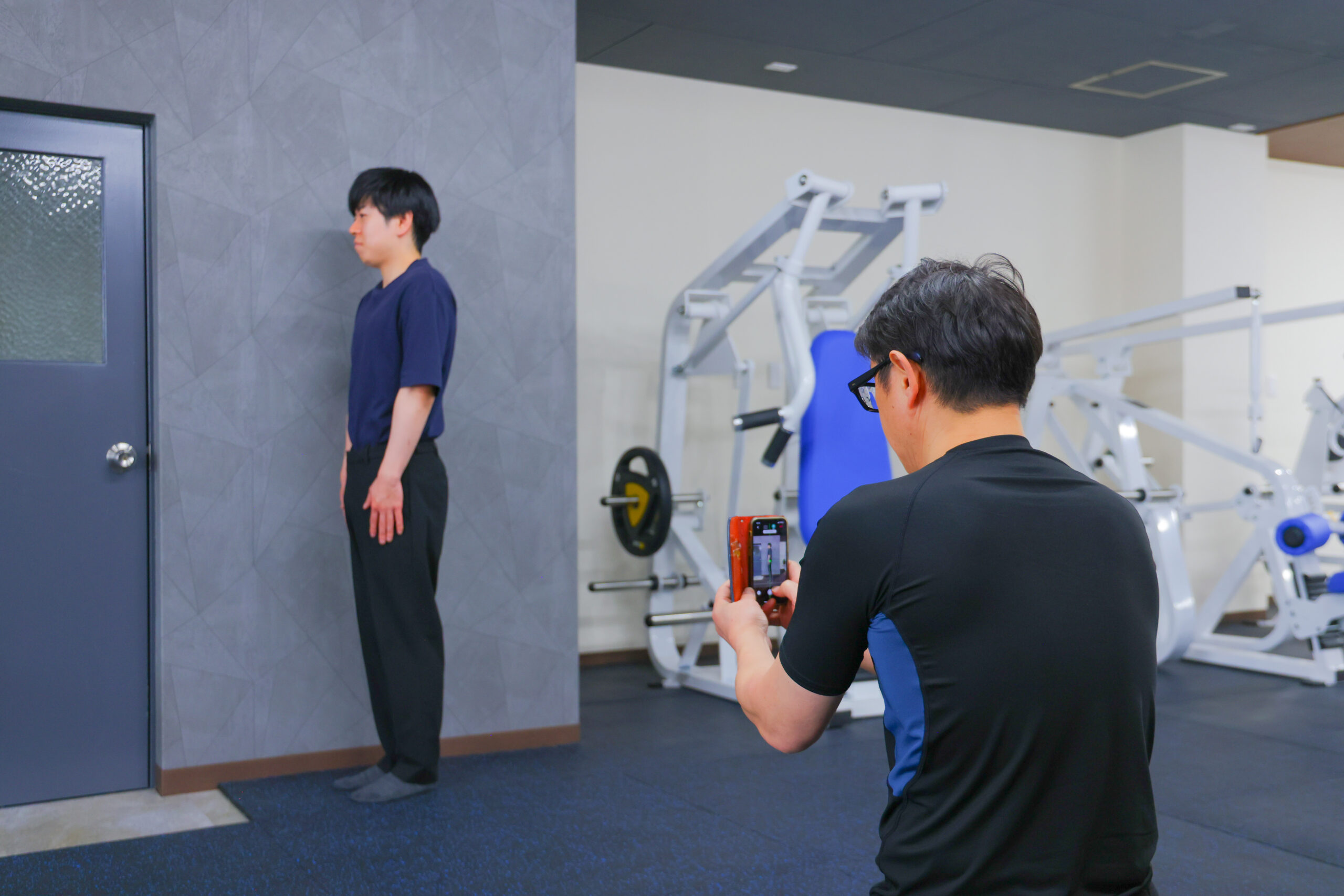 体験会の様子「測定風景」